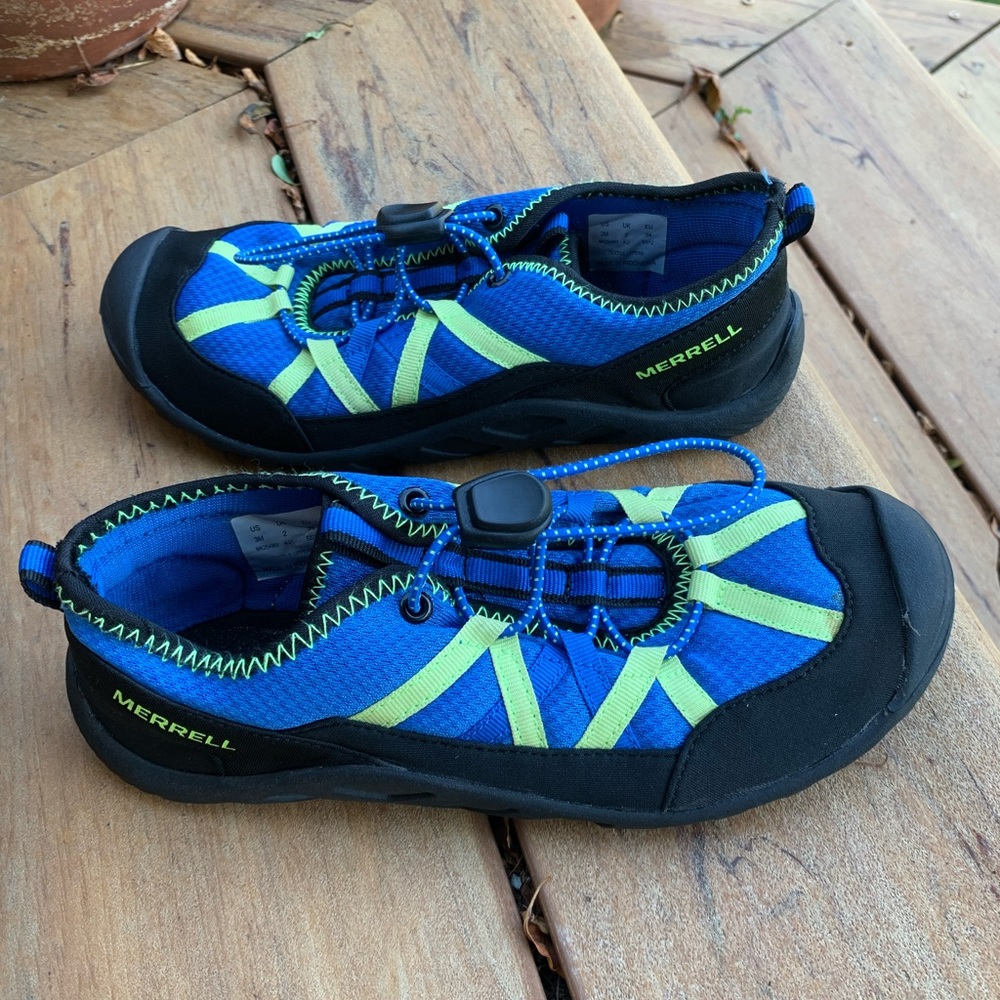 Merrell Hydro Lagoon Kids Water Shoes Boys Blue Black Sz 3